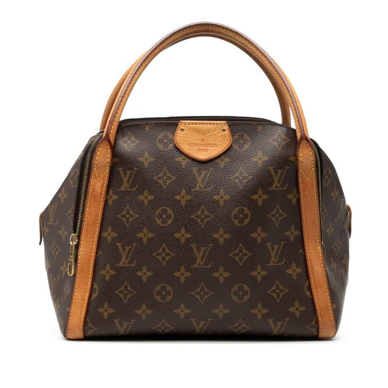 Louis Vuitton Monogram Marais MM Brown Leather Handbag