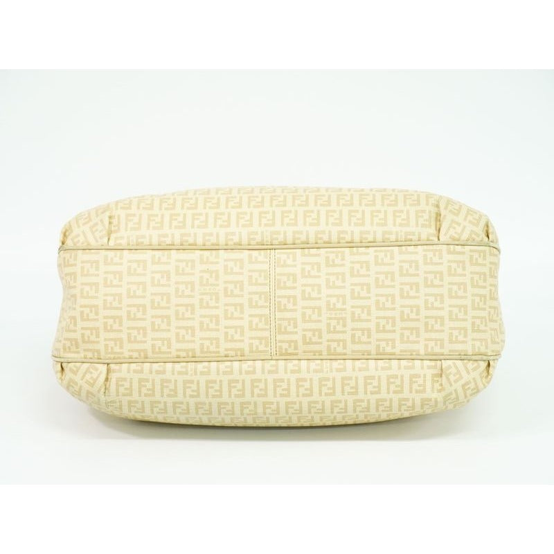 Fendi Zucchino Tote Beige 8 Br661 Bag — view 3