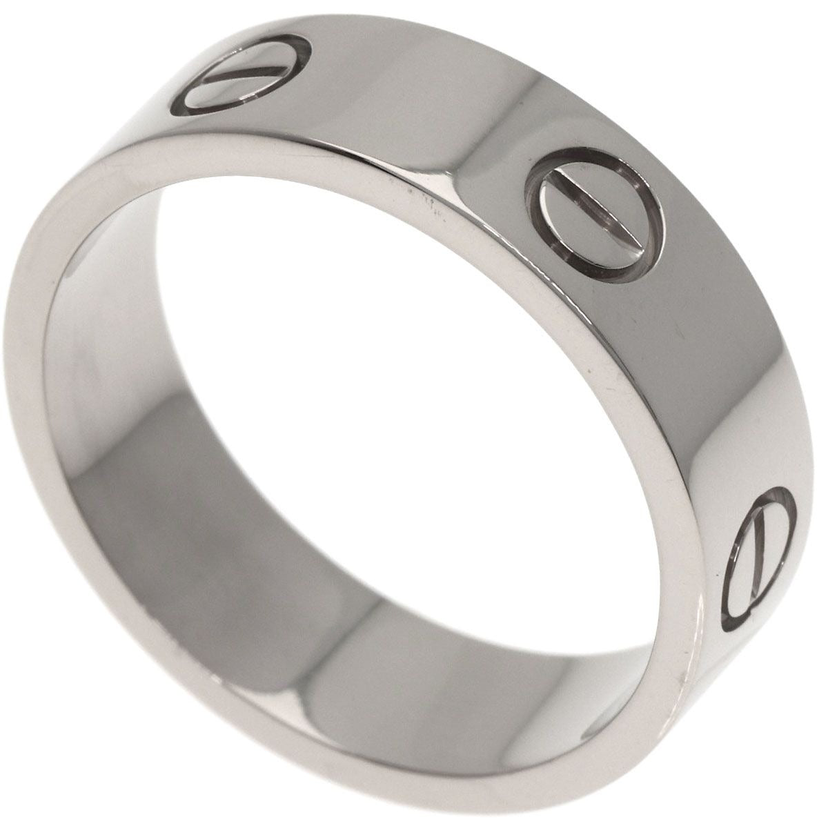 Cartier Love Ring 58 18K White Gold