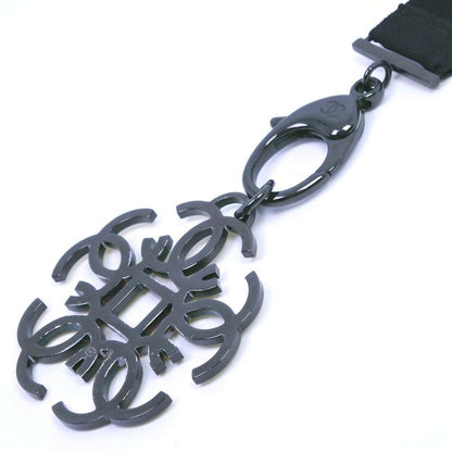 Chanel Strap Rhinestone Black B17S Ladies 54.5g Necklace