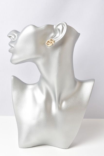 Chanel Earrings Chanel Circle Motif Logo Pearl Gold