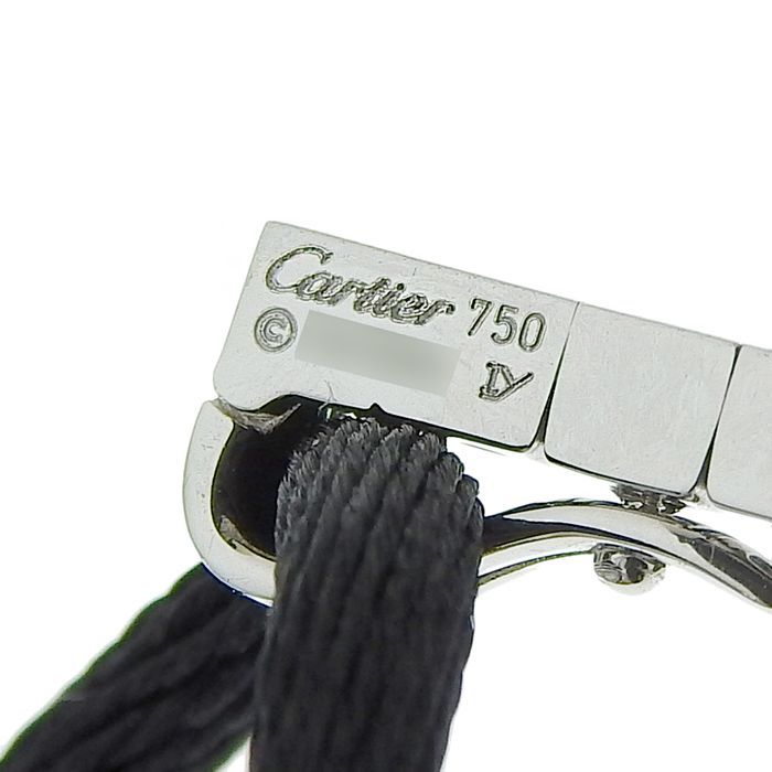 Cartier Lanier 3P Diamond Necklace 18K White Gold 750 White Gold Diamonds