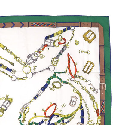 Hermes Carre 140 Chevaux Dechaines Scarf Cashmere Silk Cashmere