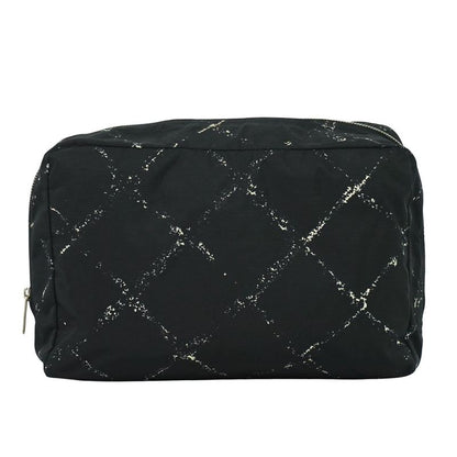 Chanel Travel Line Pouch Small Bag Nylon Black Travel Line Miscellaneous Goods