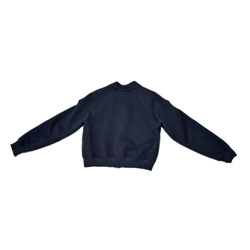 Hermes Reversible Zip Up Blouson Jacket Chaine D'ancre 36 Black