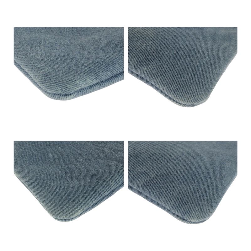 Chanel Deauville Sequined Blue Denim A80117 Clutch Bag Pouch Ladies 505121