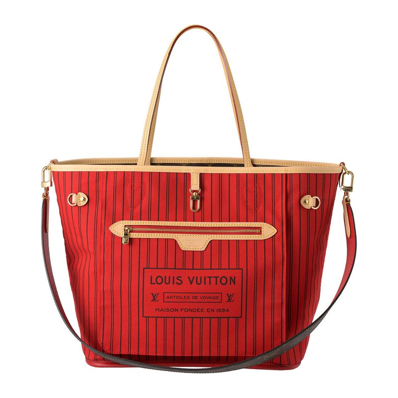 Louis Vuitton Tote Bag Neverfull - Inside Out MM Brown/rouge Sari