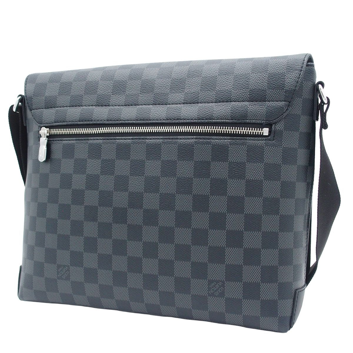 Louis Vuitton District MM Nv2 Black Damier Graphite Canvas Shoulder Bag — view 2