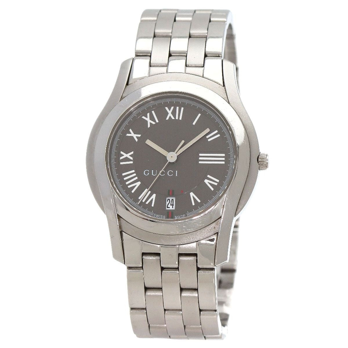 Gucci Round Face Watch SS