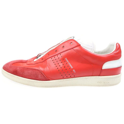 Dior Leather Lace Up Sneakers German Trainer Red