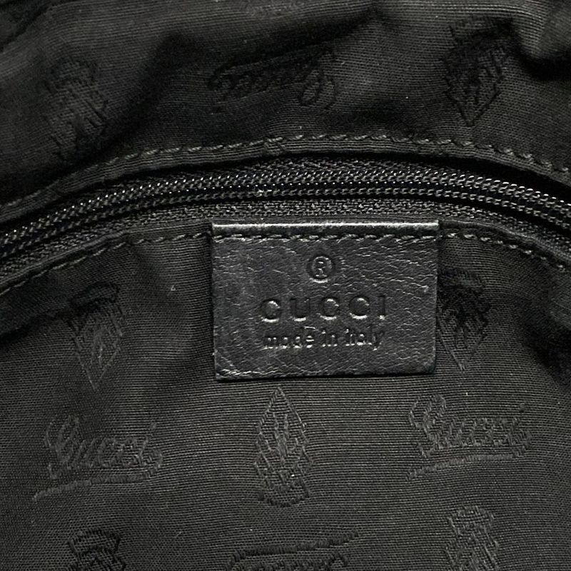 Gucci Handbag Sookie Stripe Line 247902 Black Leather