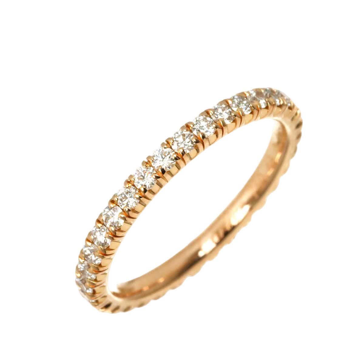Cartier Etain Cell 46 Ring Full Diamond 18k PG Pink Gold 750 Etincelle Certifica