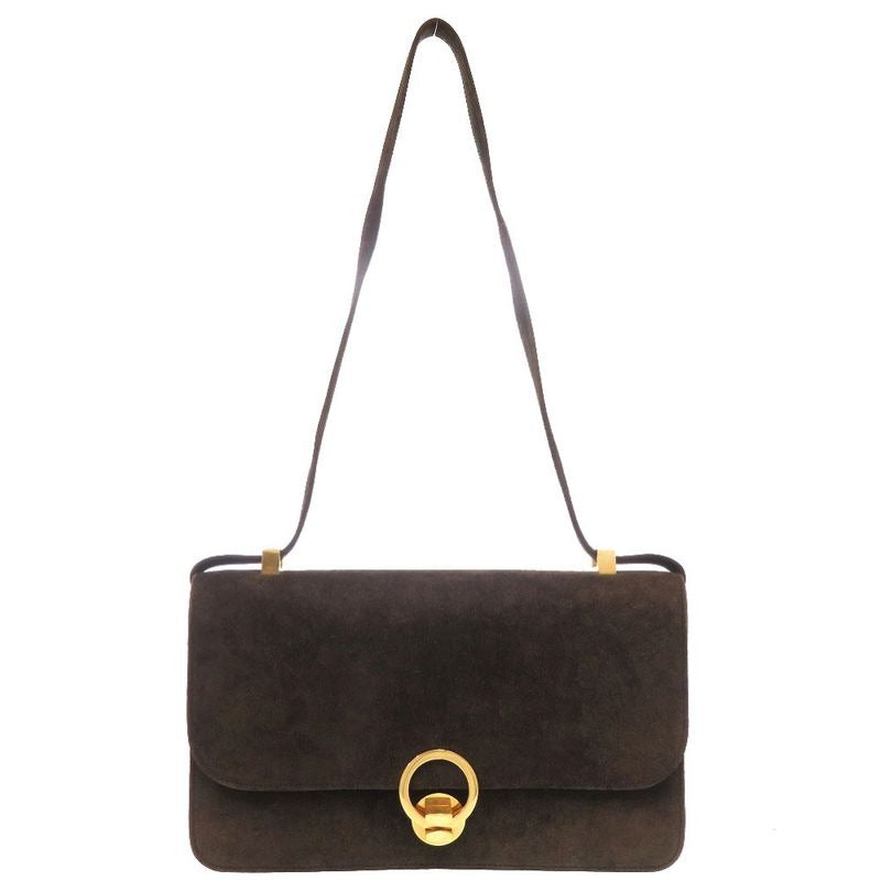 Hermes Ring De Dobris Brown Gold Hardware 00 Vintage Shoulder Bag