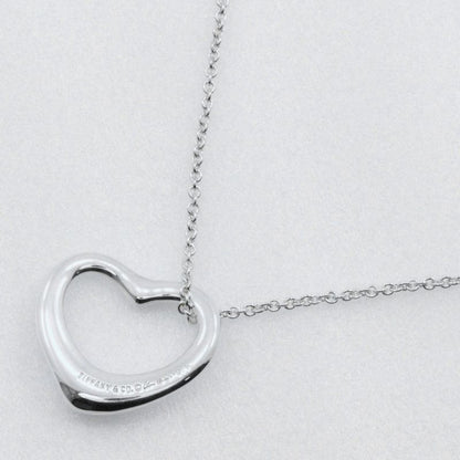 Tiffany & Co Open Heart Elsa Peretti 925 Silver Ladies 6.2g Necklace