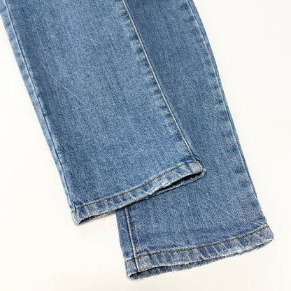 Miu Miu Skinny Denim Pants Stretch Bottom 755 26 Indigo — view 5