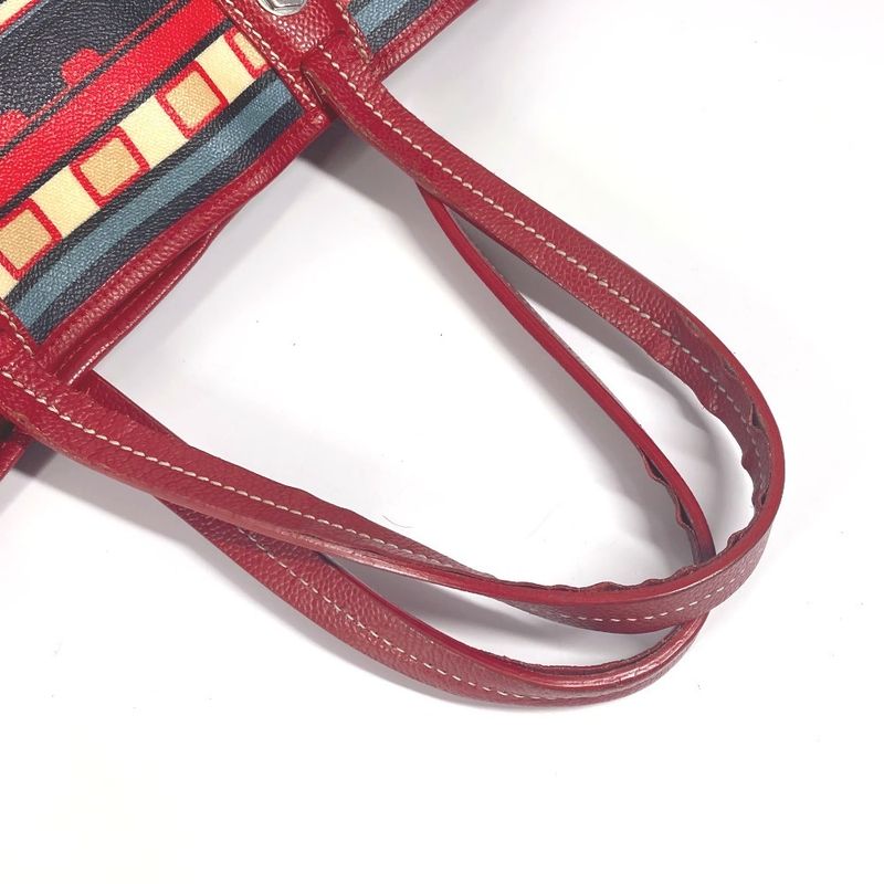 Chanel Central Station Tote Bag Pvc/leather Red