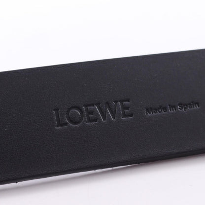 Loewe Belt Chunky Anagram Dark Navy Leather — view 4
