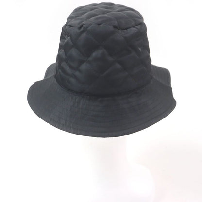 Celine 2aub0930c Logo Print Cotton Quilted Bucket Hat Black M Made In France
