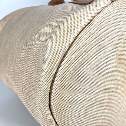 Hermes Handbag Sac À Bichette Coated Canvas Beige