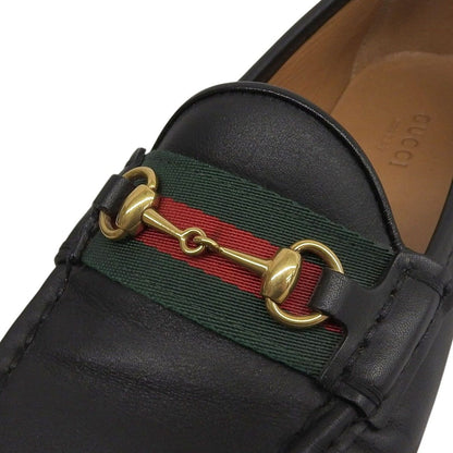 Gucci Sherry Line Horsebit Leather Shoes Loafers Black Gold 36 Handbag — view 7