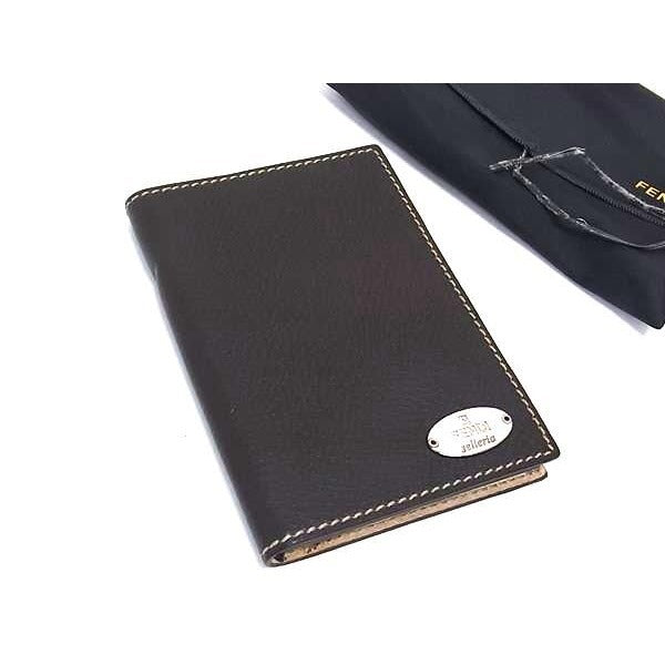 Fendi Selleria Leather Notebook Notepad Stationery Men