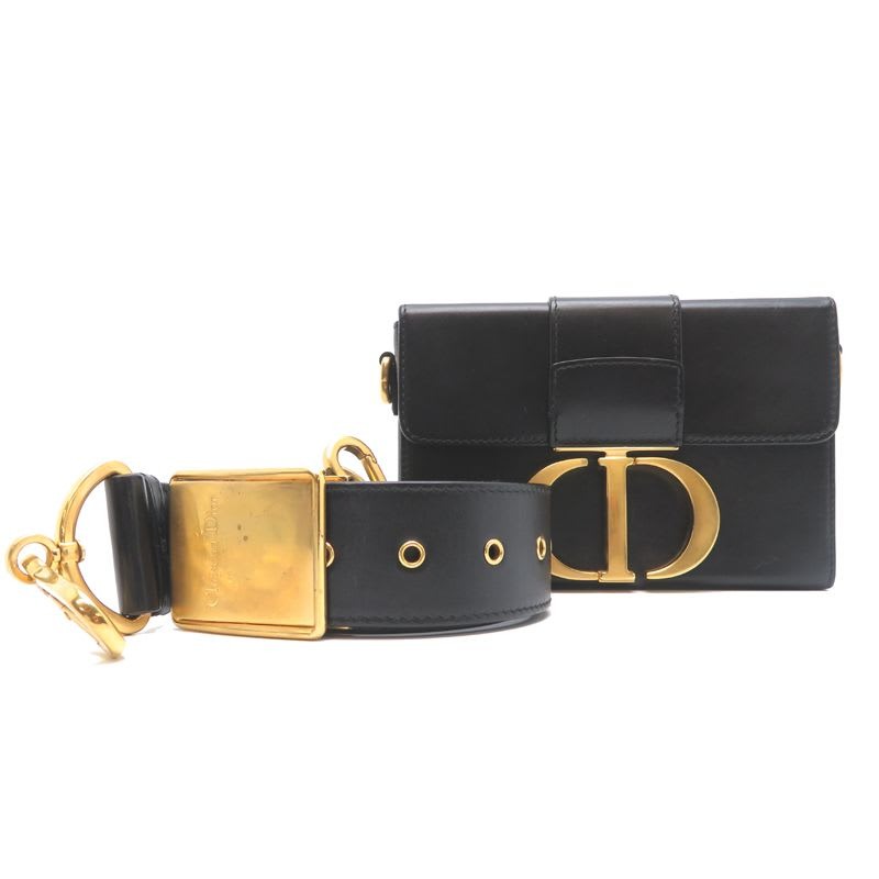 Christian Dior Shoulder Montaigne Black Bag