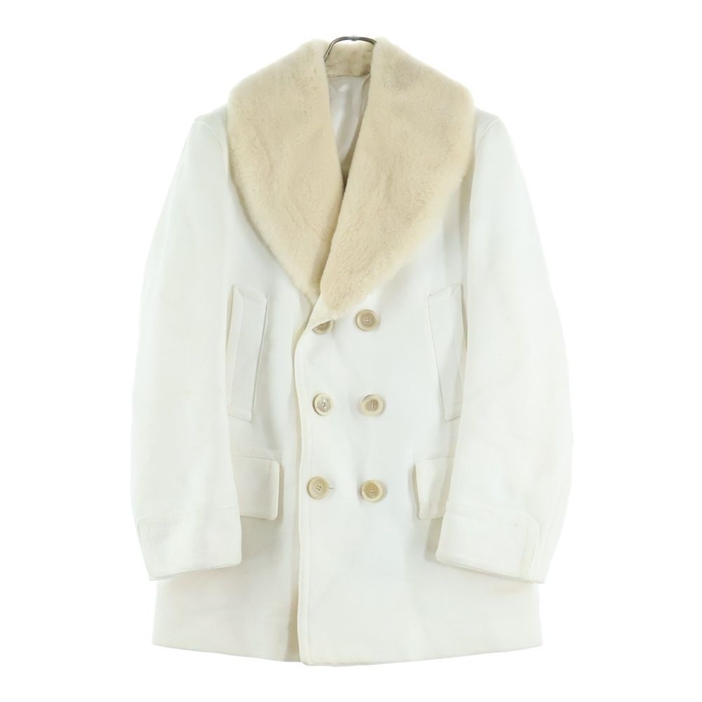 Gucci Beaver Fur Color Shearling Coat White