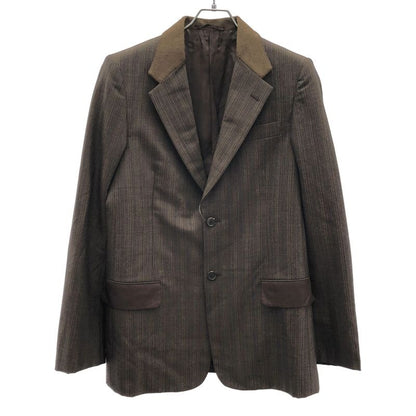 Prada Multi-Stripe 2 B Tailored Jacket Brown 48