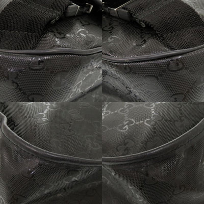 Gucci GG Imprime 201732 PVC Black Messenger Bag Shoulder Bag Black 0164 Gucci