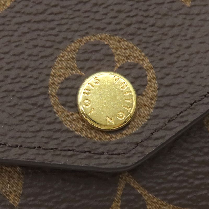 Louis Vuitton Long Wallet Portefeuille Sarah Monogram Canvas Rose Ballerine