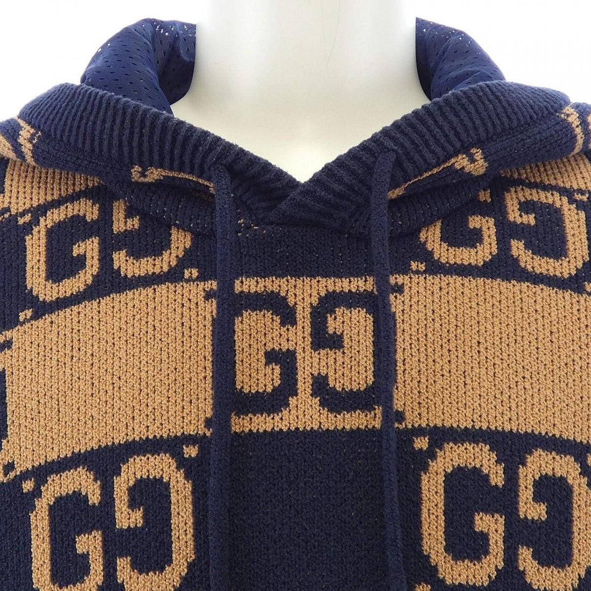 Gucci Hoodie Brown Navy — view 5