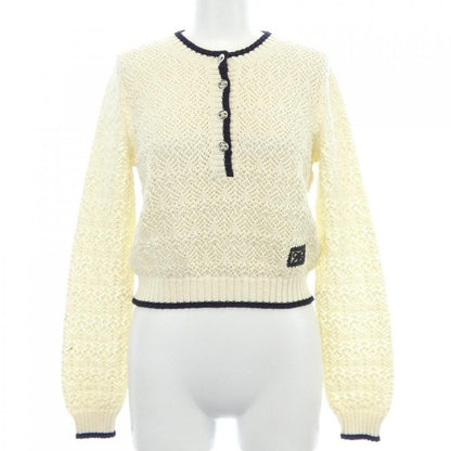 Chanel Knit Sweater White