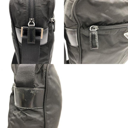 Prada Shoulder Bag Black Nylon Women Men Fashion  Precent