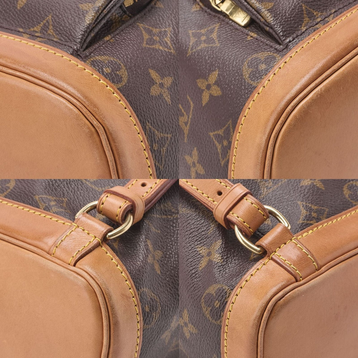 Louis Vuitton Monogram Montsouris Mini Backpack Brown — view 5