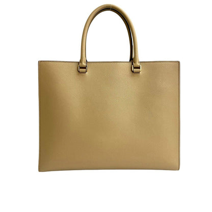 Prada Triangle Logo Embossed Saffiano Leather 2-Way — view 3