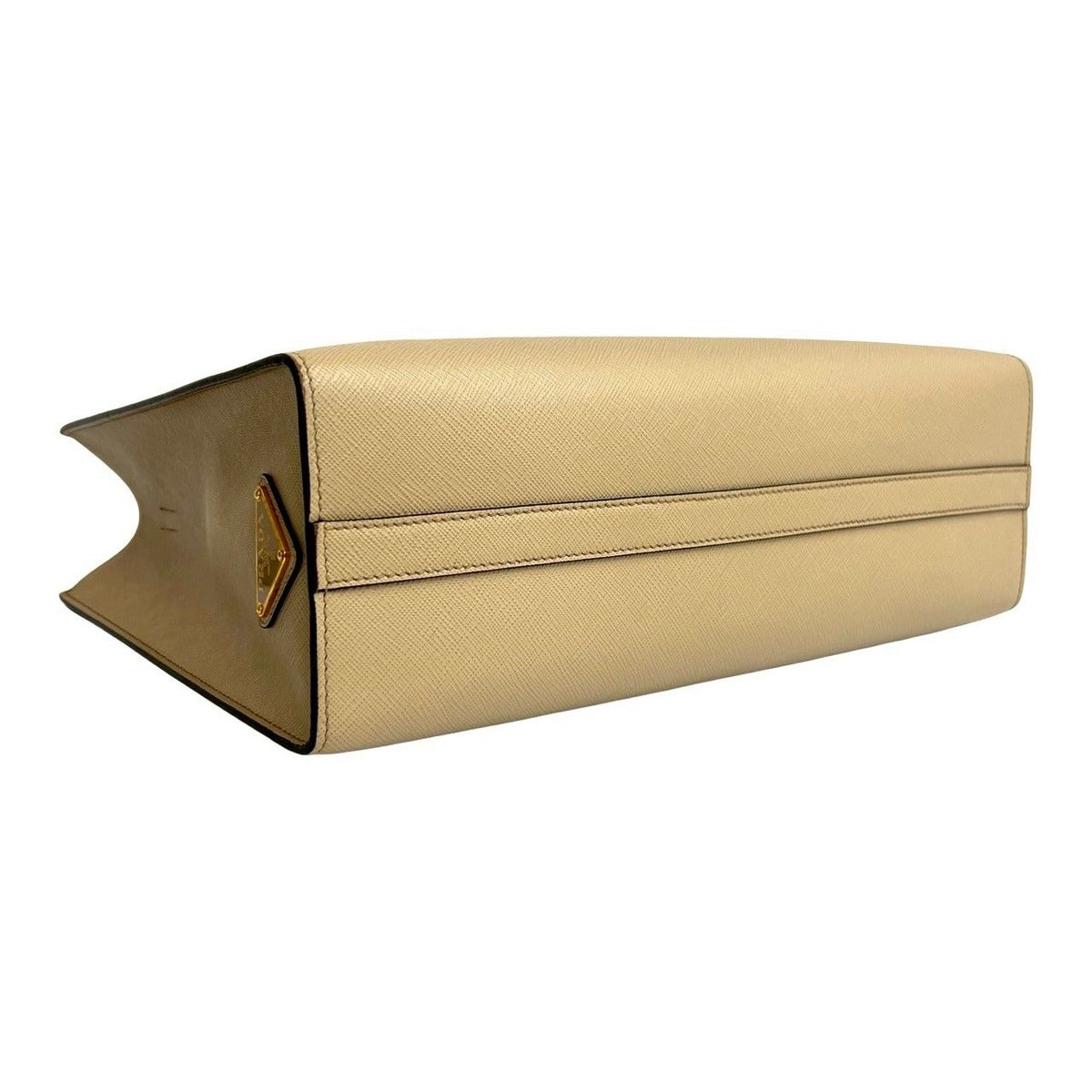 Prada Triangle Logo Embossed Saffiano Leather 2-Way — view 7