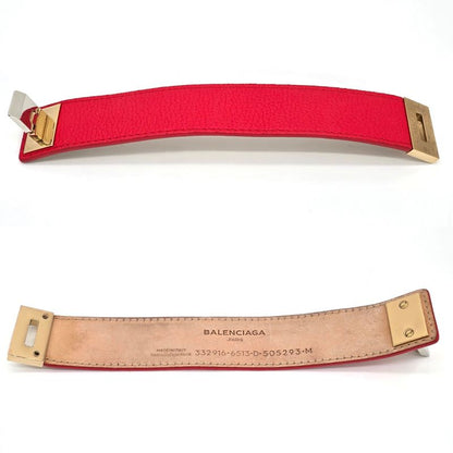 Balenciaga 332916 Ludis Leather Bracelet Approximately 17cm (669in) Around The