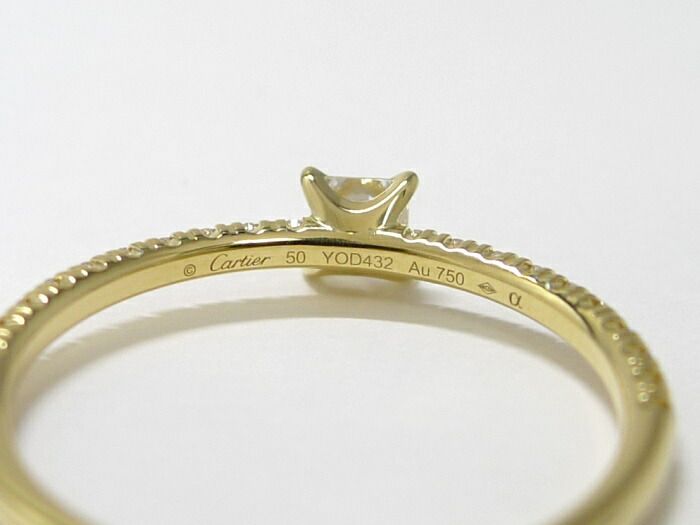Cartier Etancel De Cartier Ring 750yg 18K Yellow Gold Yellow Gold With Diamonds