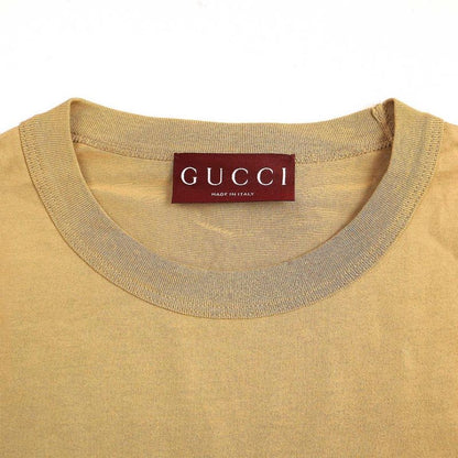 Gucci Cotton Jersey T-Shirt with Embroidery 791547 Xjgjt Camel XS