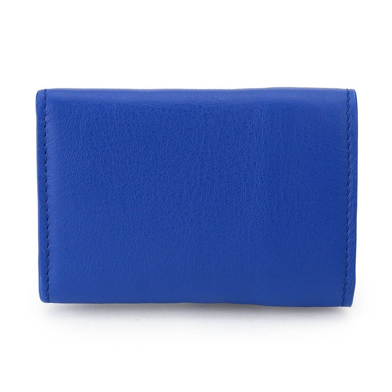 Balenciaga Trifold Wallet Paper Blue