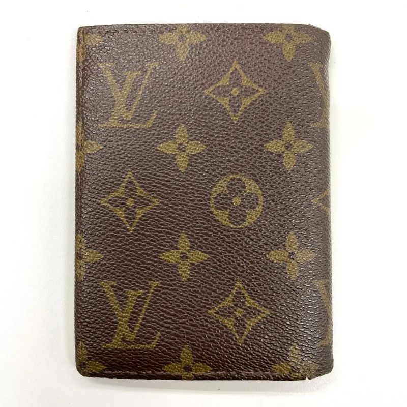 Louis Vuitton Monogram Portobier Identity Bifold Wallet Billfold Card Case Pass