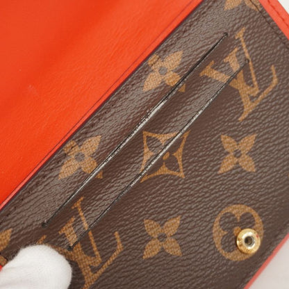 SALE Louis Vuitton Wallet Monogram Portefeuille Flor M64587 Brown Cocori Ladies