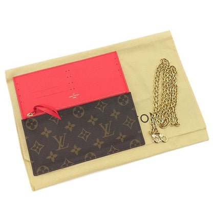 Louis Vuitton Chain Wallet Pochette Felicie Monogram Canvas Monogram Gold