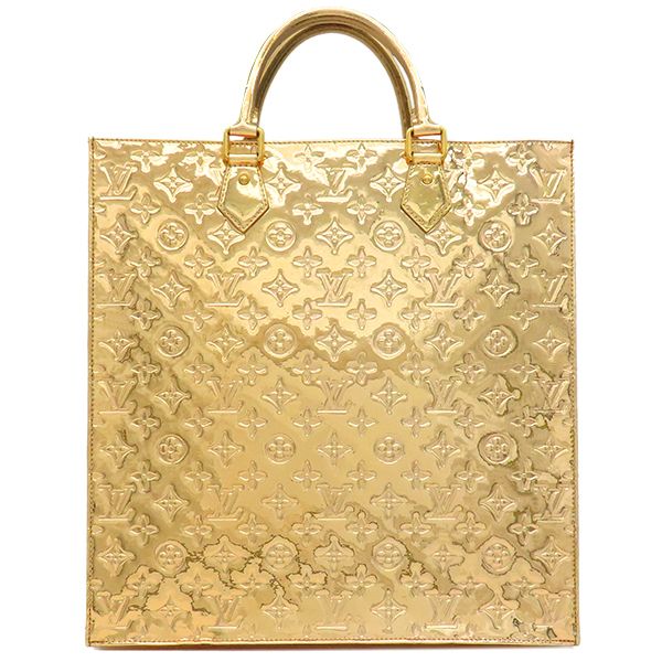 Louis Vuitton Tote Bag Sac Pla Mirror Vinyl Dre Gold Hardware Gold M40268