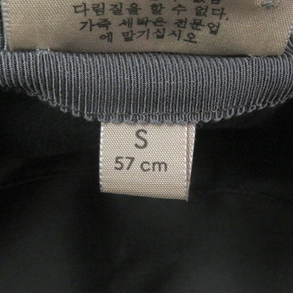 Gucci 627115 Off The Grid GG Logo Leather Piping Bucket Hat Gray S/57cm