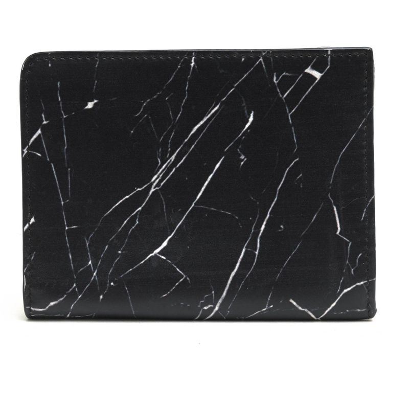Balenciaga Wallet Men Leather Genuine Black 332250 Compact Wallet with Coin