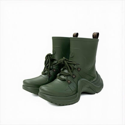 Louis Vuitton Arclight Line Monogram Boots Short Shoes Rubber Khaki