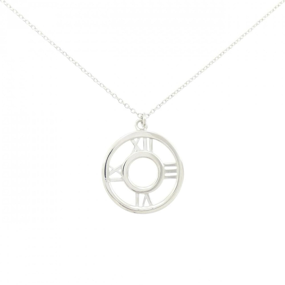 Tiffany & Co. Atlas Open Medallion Necklace