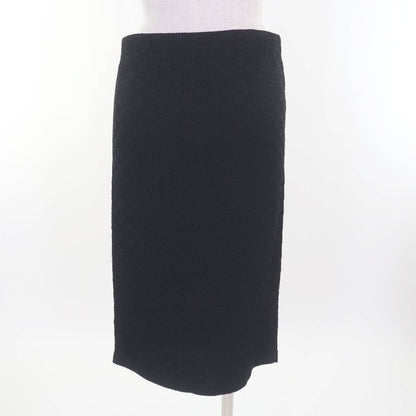 Gucci 771291 GG Pattern Knee-length Tight Skirt Bottoms Black 36 Hanger Made In