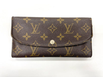 Louis Vuitton Monogram Portefeuille Emilie Zipper Long Wallet M41943 Brown ×